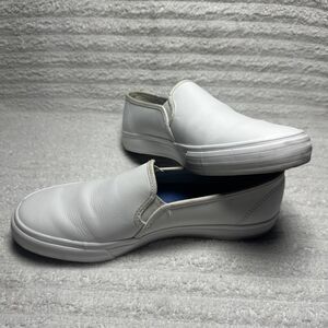 Keds Shoes Womens Size 8 White Slip On Leather Comfort Casual Classic WH59799